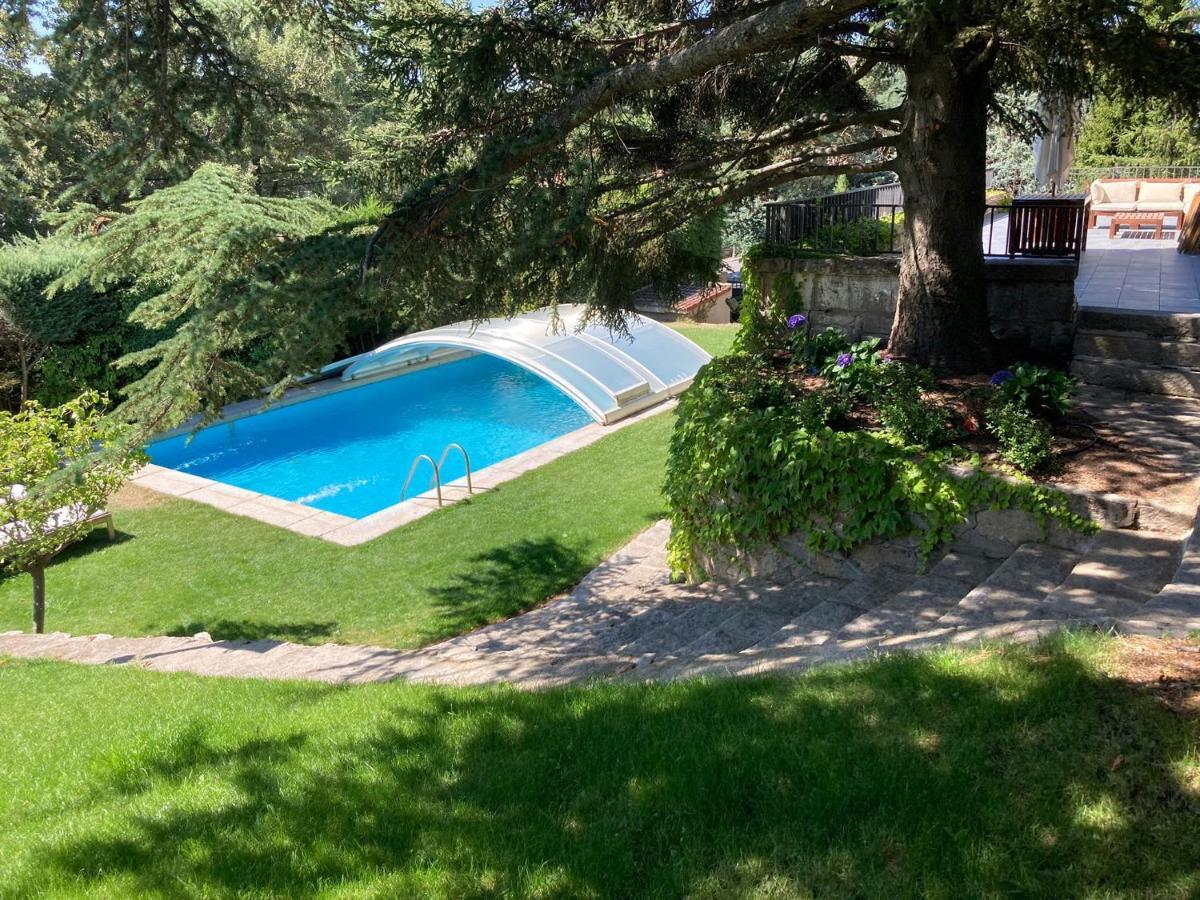 Los Cedros, Gran Chalet Con Piscina Y Apartamento En Навасеррада Екстер'єр фото